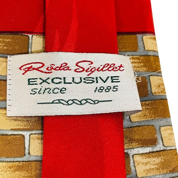 Roda Syglet Exclusive Christmas Silk Tie Santa Design 57"-60" - Picture 6 of 6